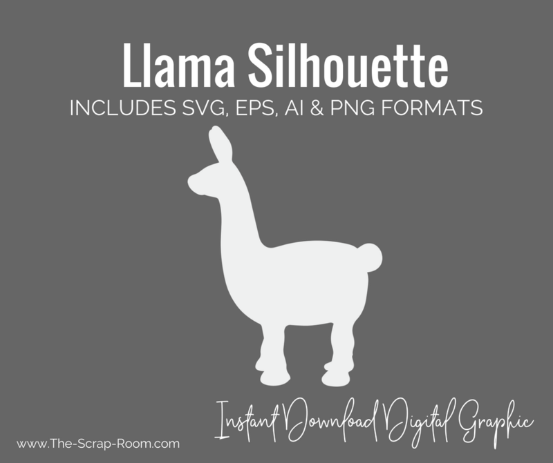 Llama Silhouette Free Digital Graphic